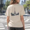 "Tour Eiffel Paris" Heavyweight Unisex Crewneck T-shirt | Gildan 5000