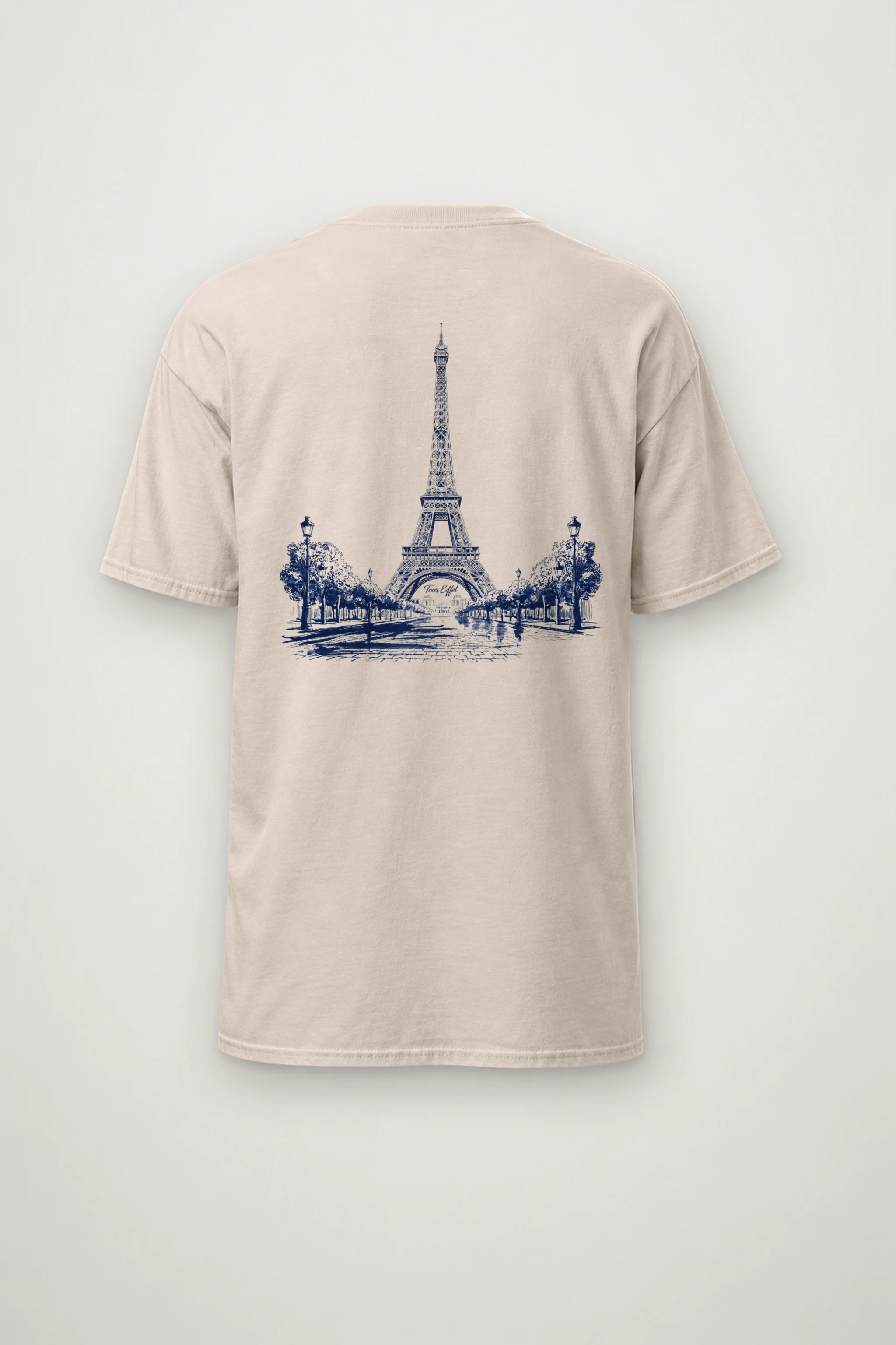 "Tour Eiffel Paris" Heavyweight Unisex Crewneck T-shirt