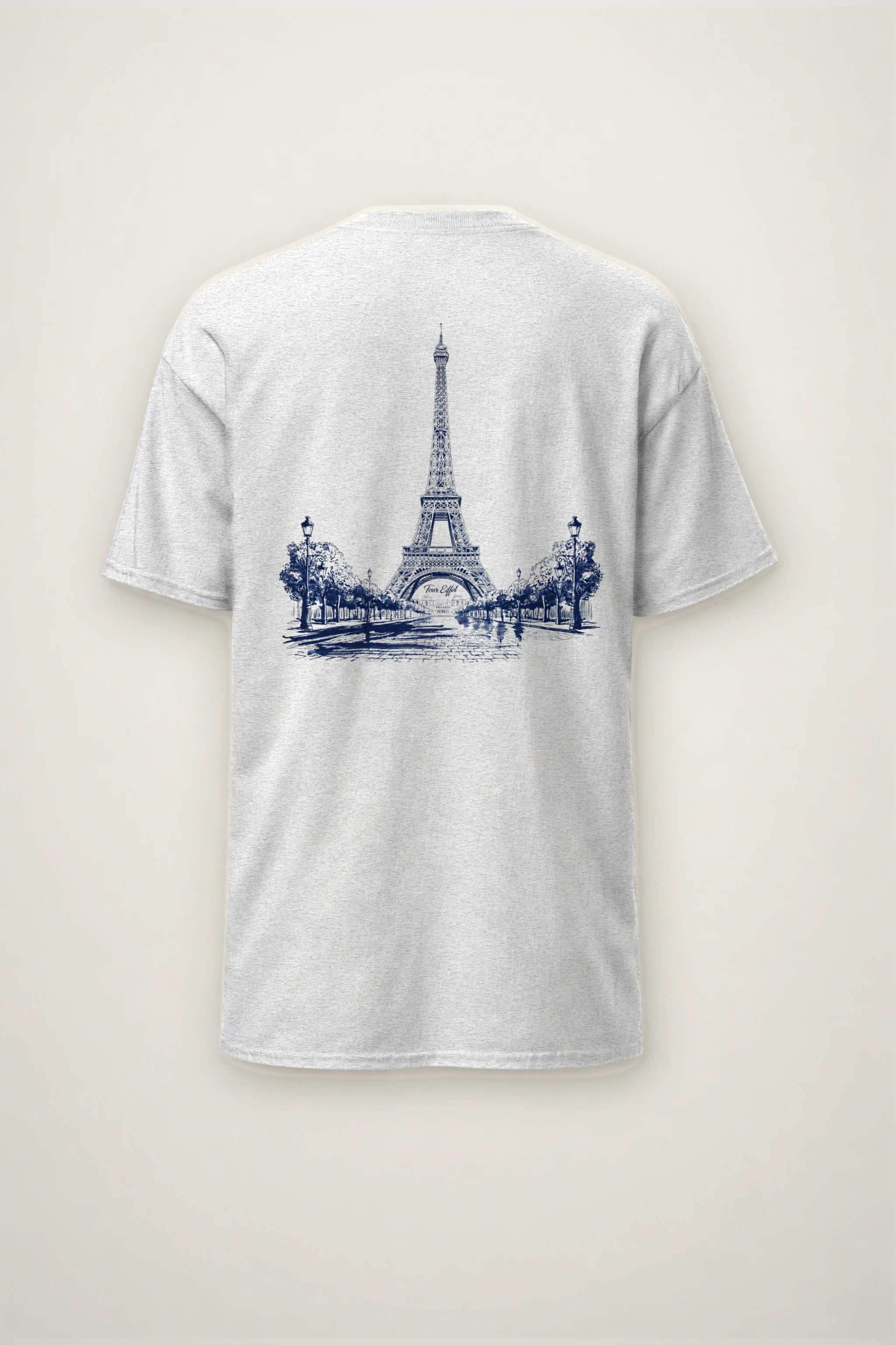 "Tour Eiffel Paris" Heavyweight Unisex Crewneck T-shirt