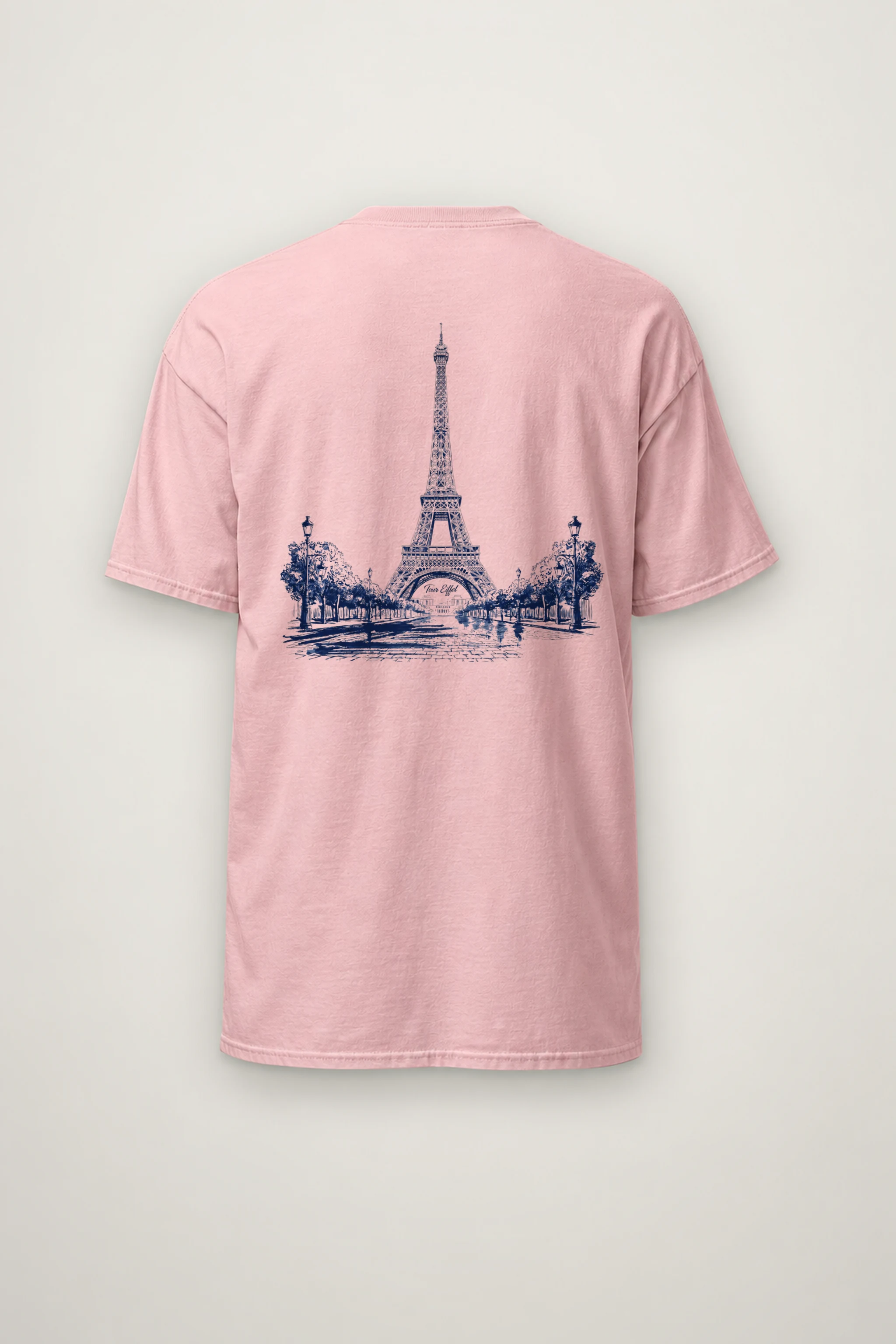 "Tour Eiffel Paris" Heavyweight Unisex Crewneck T-shirt