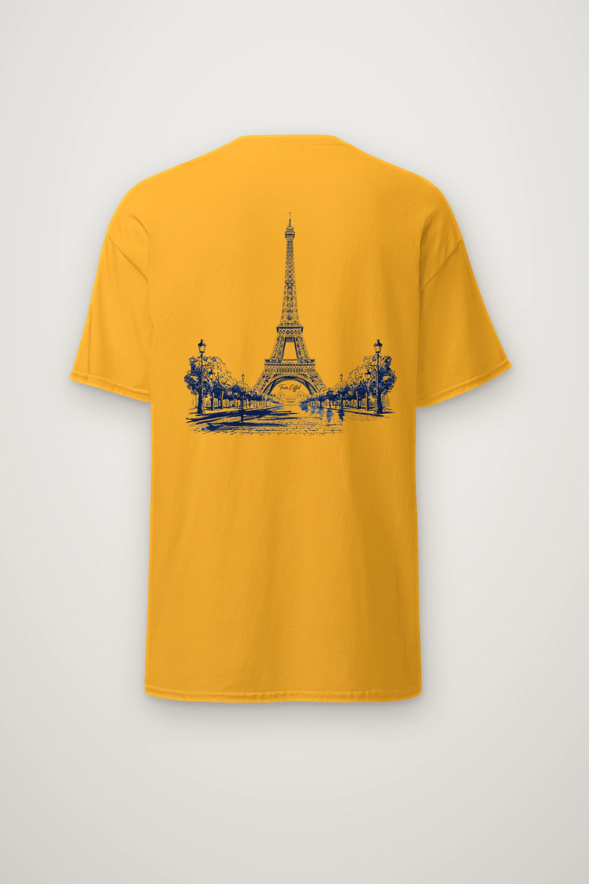 "Tour Eiffel Paris" Heavyweight Unisex Crewneck T-shirt