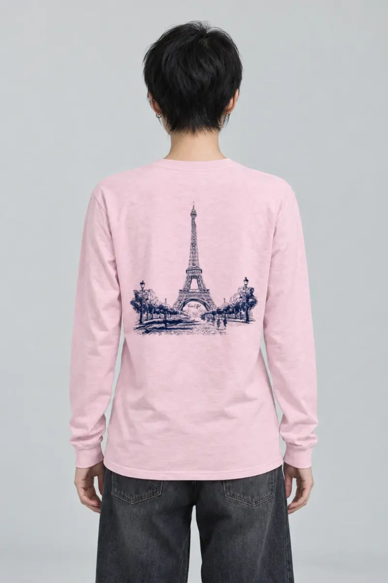 "Tour Eiffel Paris" Unisex Longsleeve T-shirt
