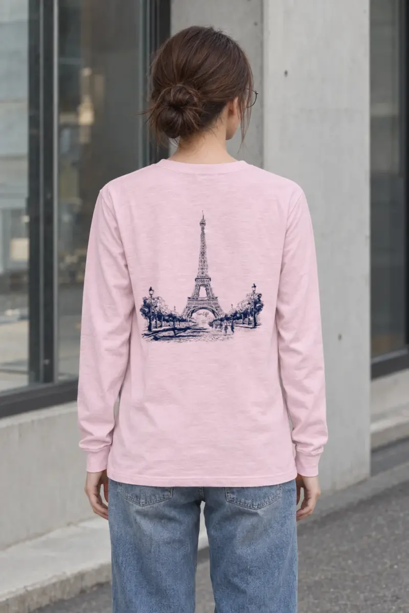 "Tour Eiffel Paris" Unisex Longsleeve T-shirt