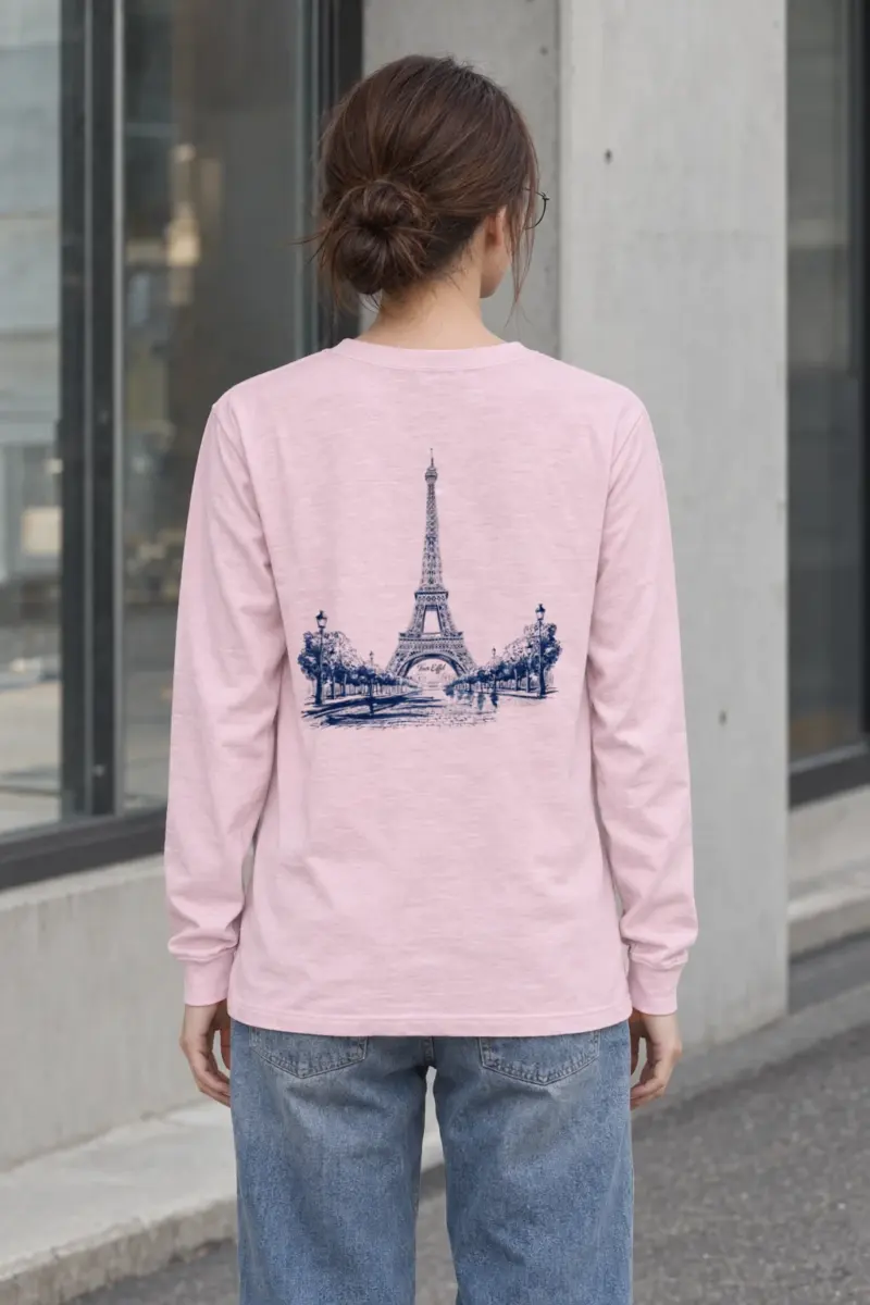 "Tour Eiffel Paris" Unisex Longsleeve T-shirt