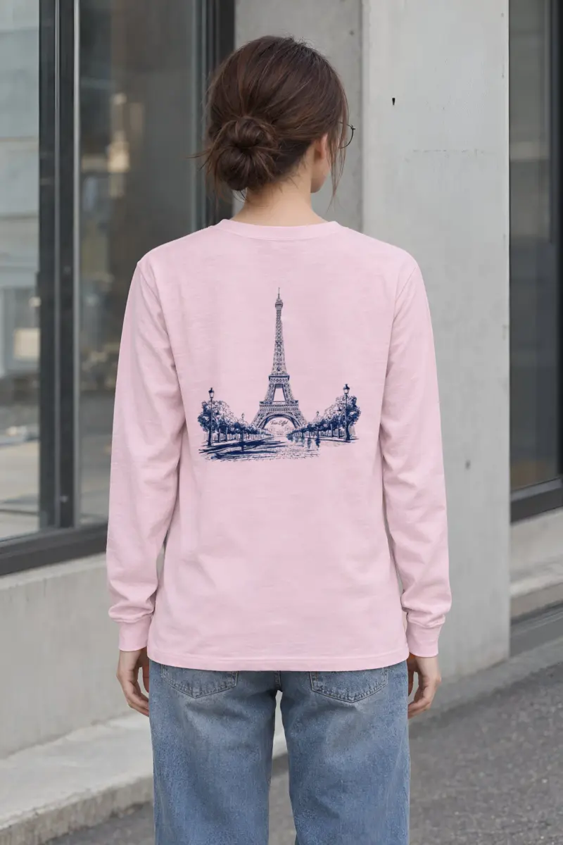 "Tour Eiffel Paris" Unisex Longsleeve T-shirt
