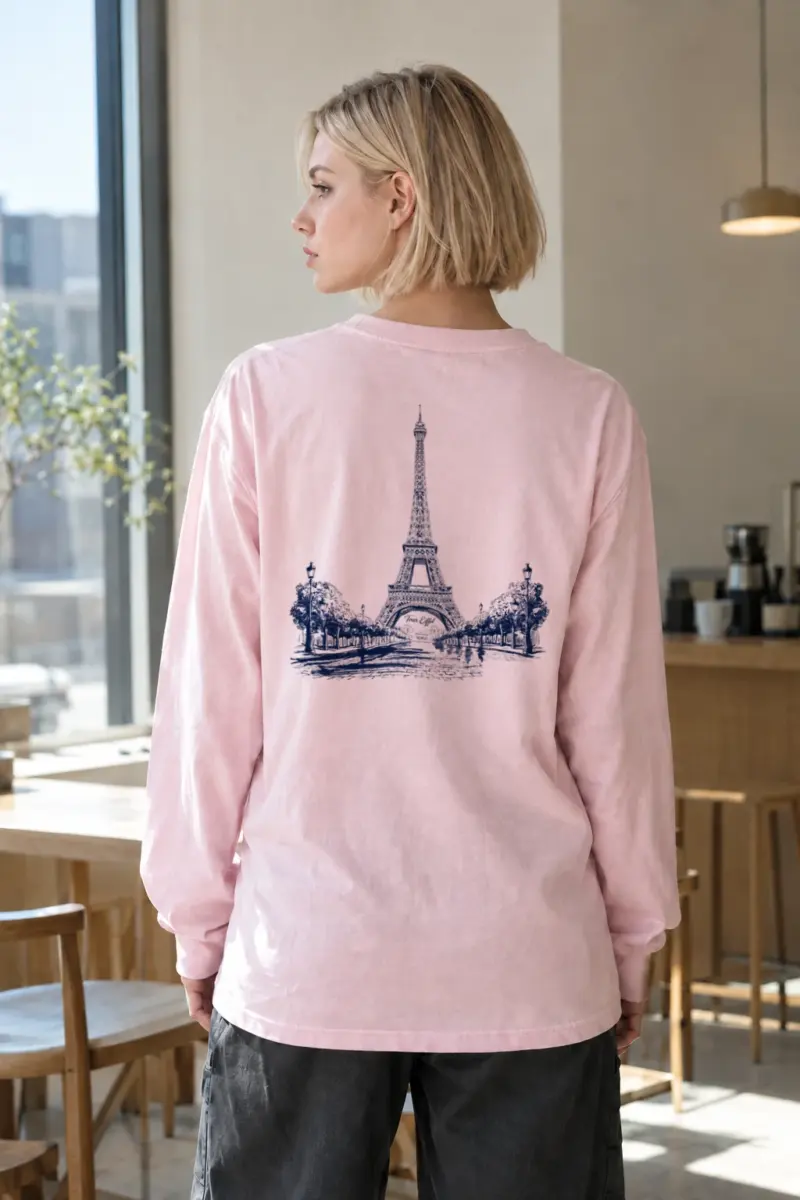 “Tour Eiffel Paris” Unisex Longsleeve T-shirt | Gildan 2400