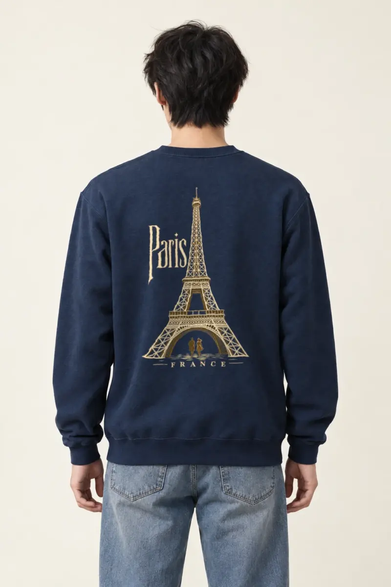"Tower Arch Stroll" Heavy Blend Unisex Crewneck Sweatshirt | Gildan 18000