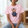 "Hanbok Teddy Bear" Heavyweight Unisex Crewneck T-shirt | Gildan 5000