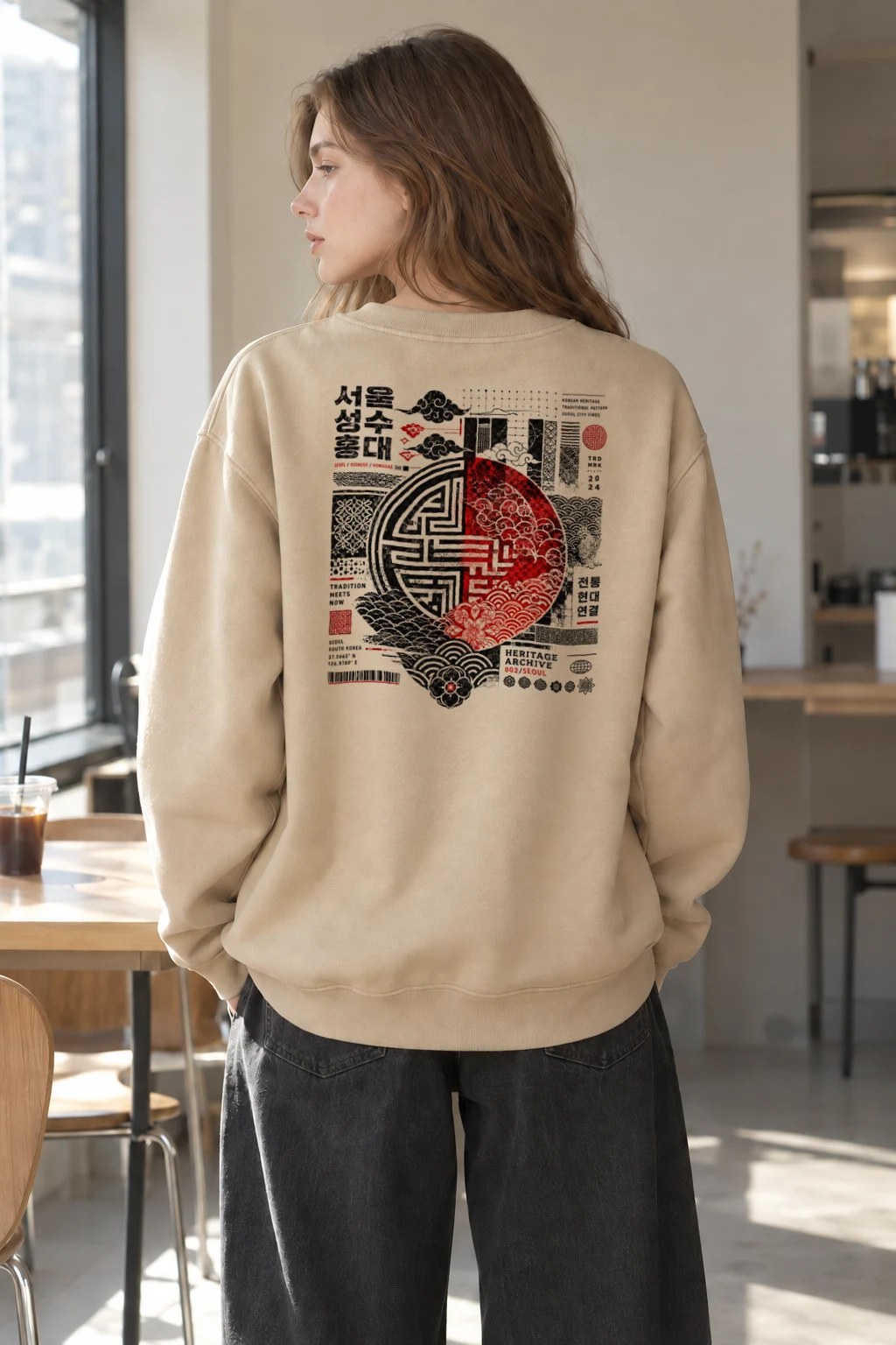 "Tradition Meets Now" Heavy Blend Unisex Crewneck Sweatshirt | Gildan 18000
