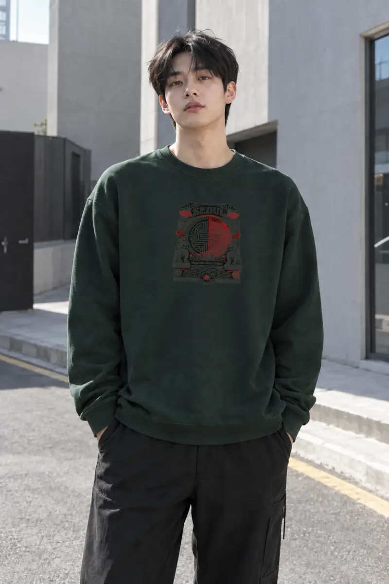 "Tradition Meets Street" Heavy Blend Unisex Crewneck Sweatshirt | Gildan 18000