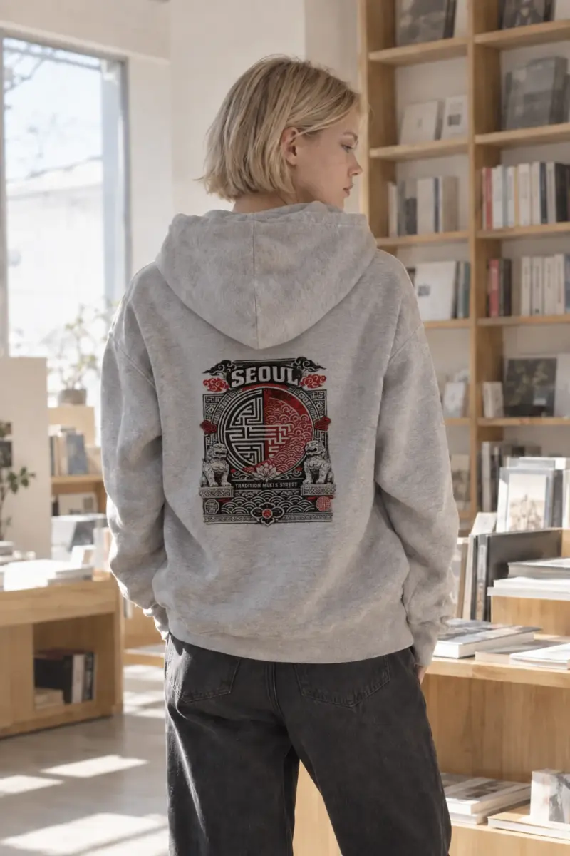 "Tradition Meets Street" Heavy Blend Unisex Pullover Hoodie | Gildan 18500