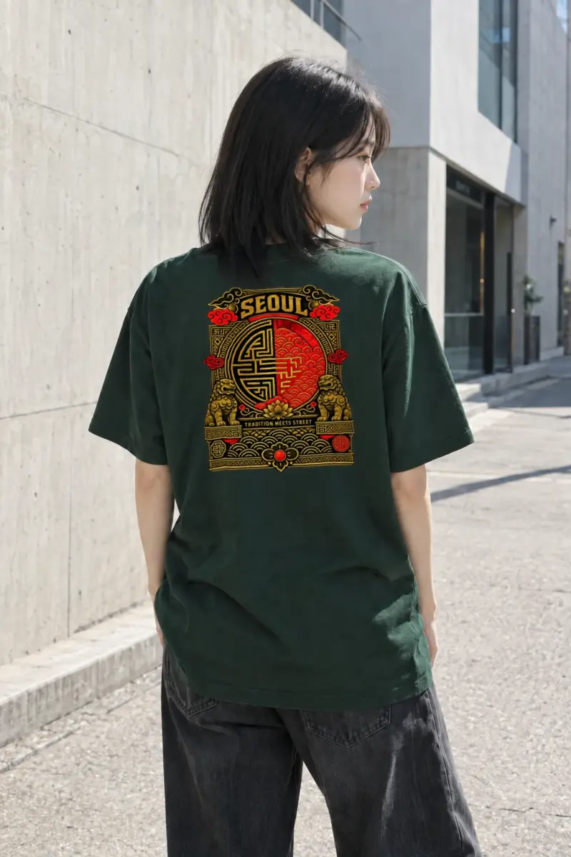 "Tradition Meets Street" Heavyweight Unisex Crewneck T-shirt | Gildan 5000