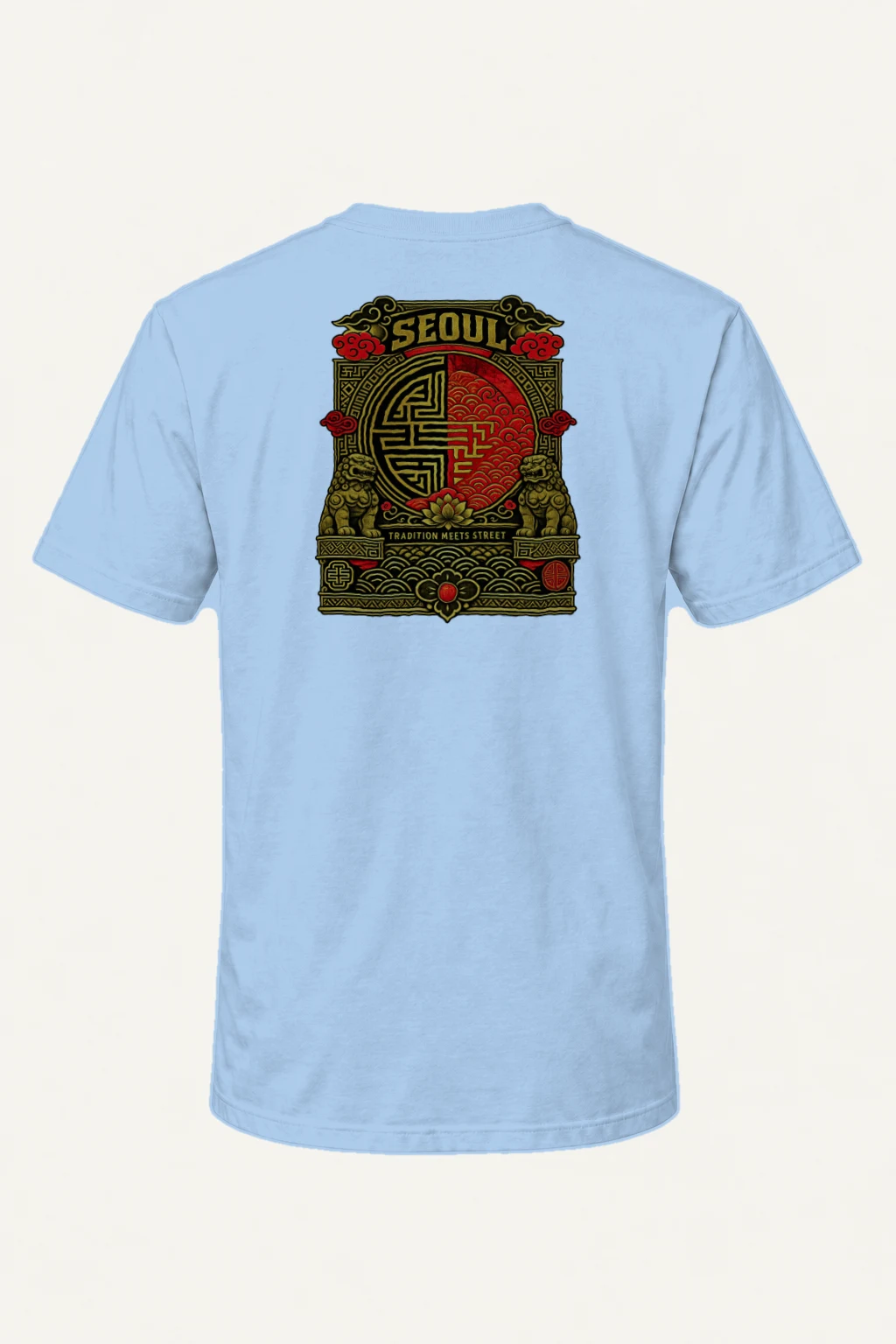 "Tradition Meets Street" Heavyweight Unisex Crewneck T-shirt | Gildan 5000