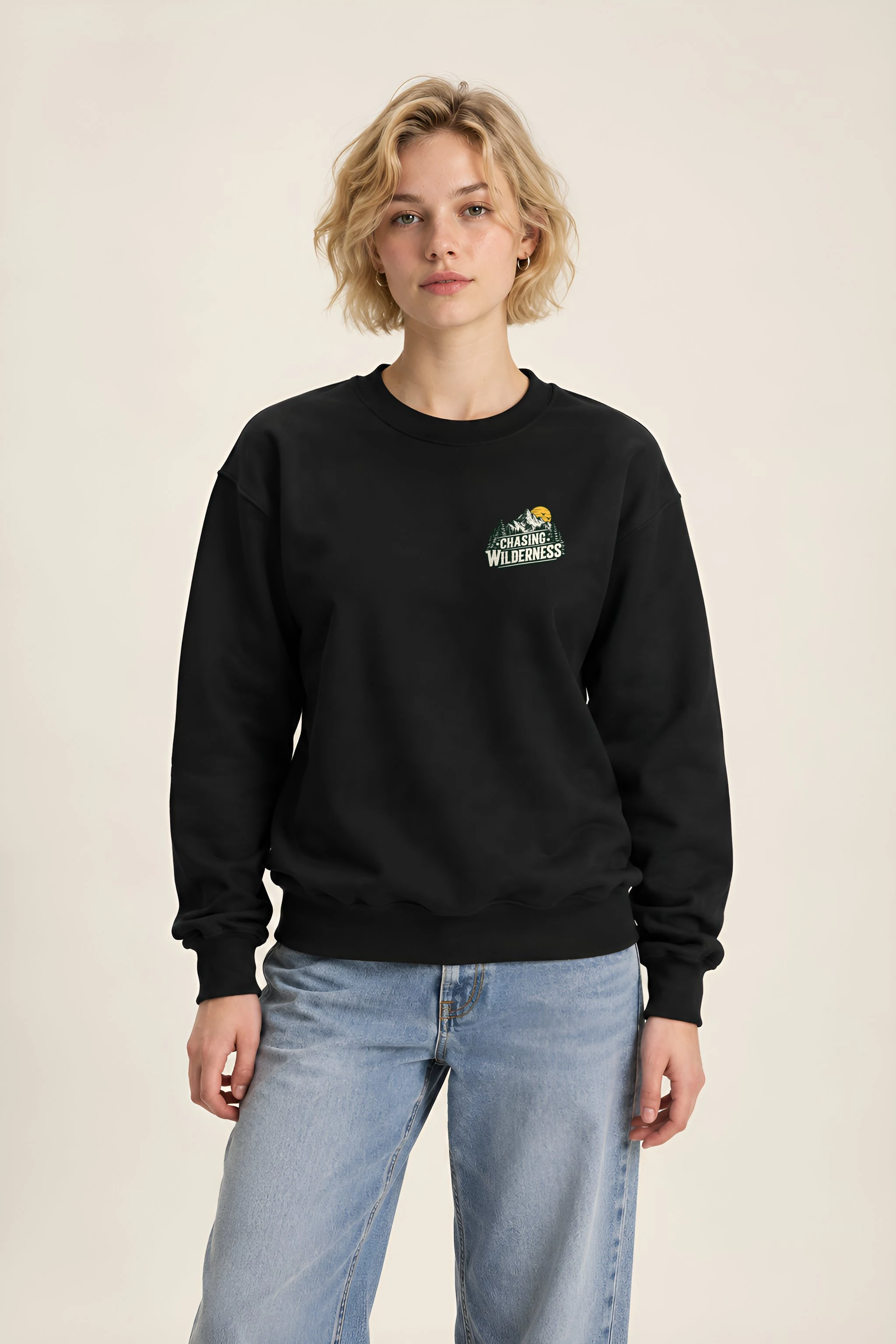 "Trailbound Emblem" 1 Crewneck Sweatshirt
