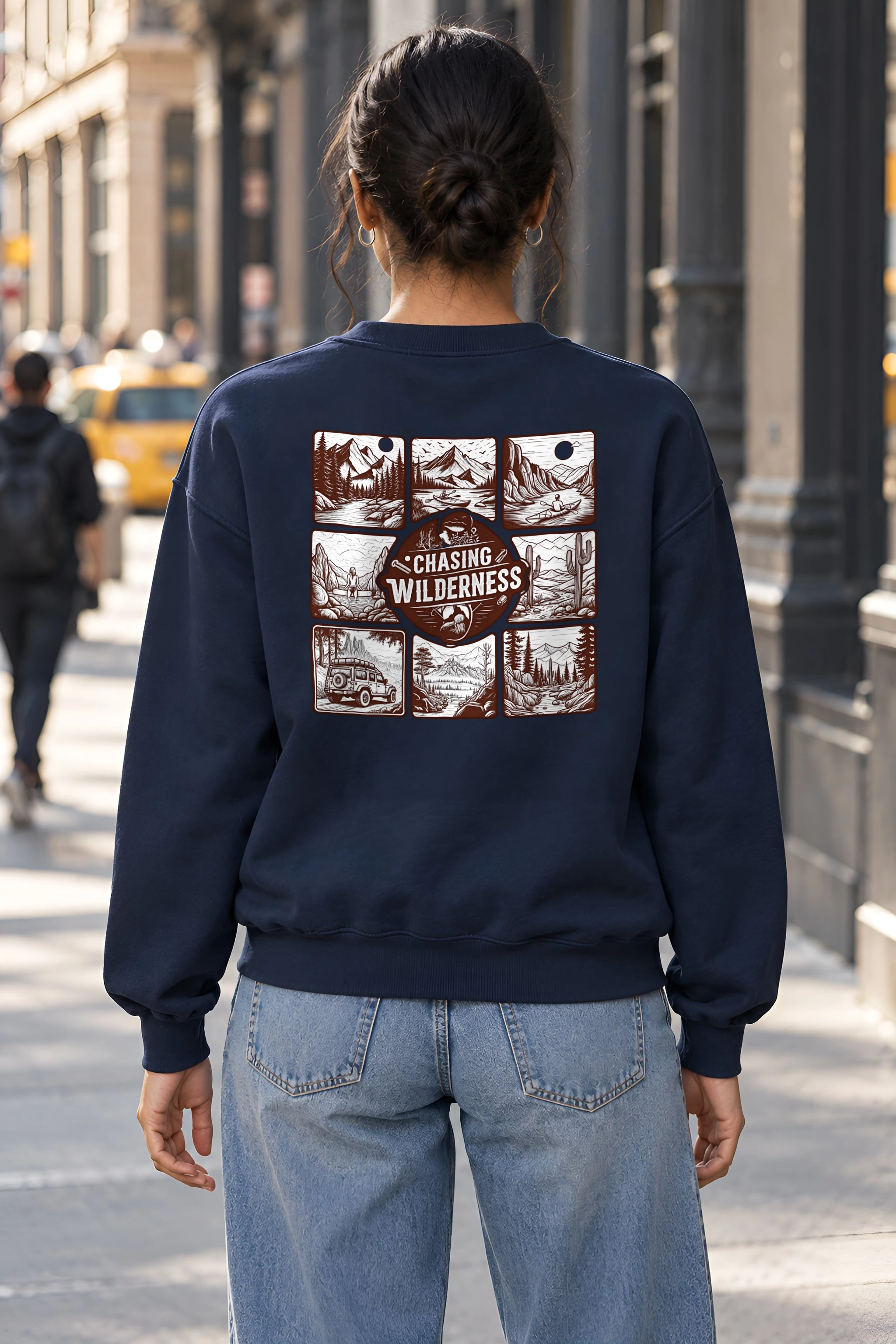 "Trailbound Emblem" Heavy Blend Unisex Crewneck Sweatshirt