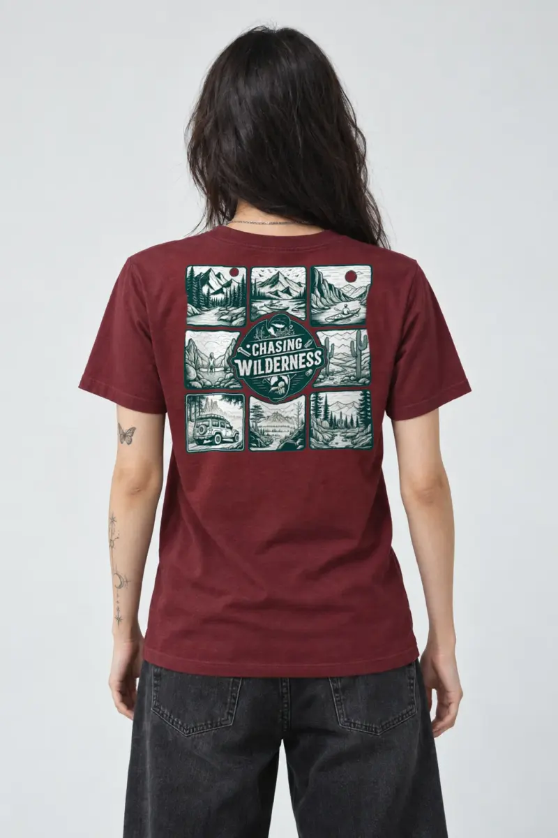 "Trailbound Heritage" Heavyweight Unisex Crewneck T-shirt