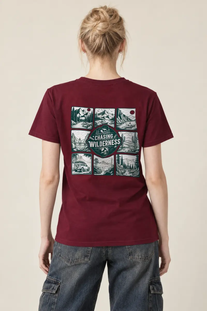 "Trailbound Heritage" Heavyweight Unisex Crewneck T-shirt