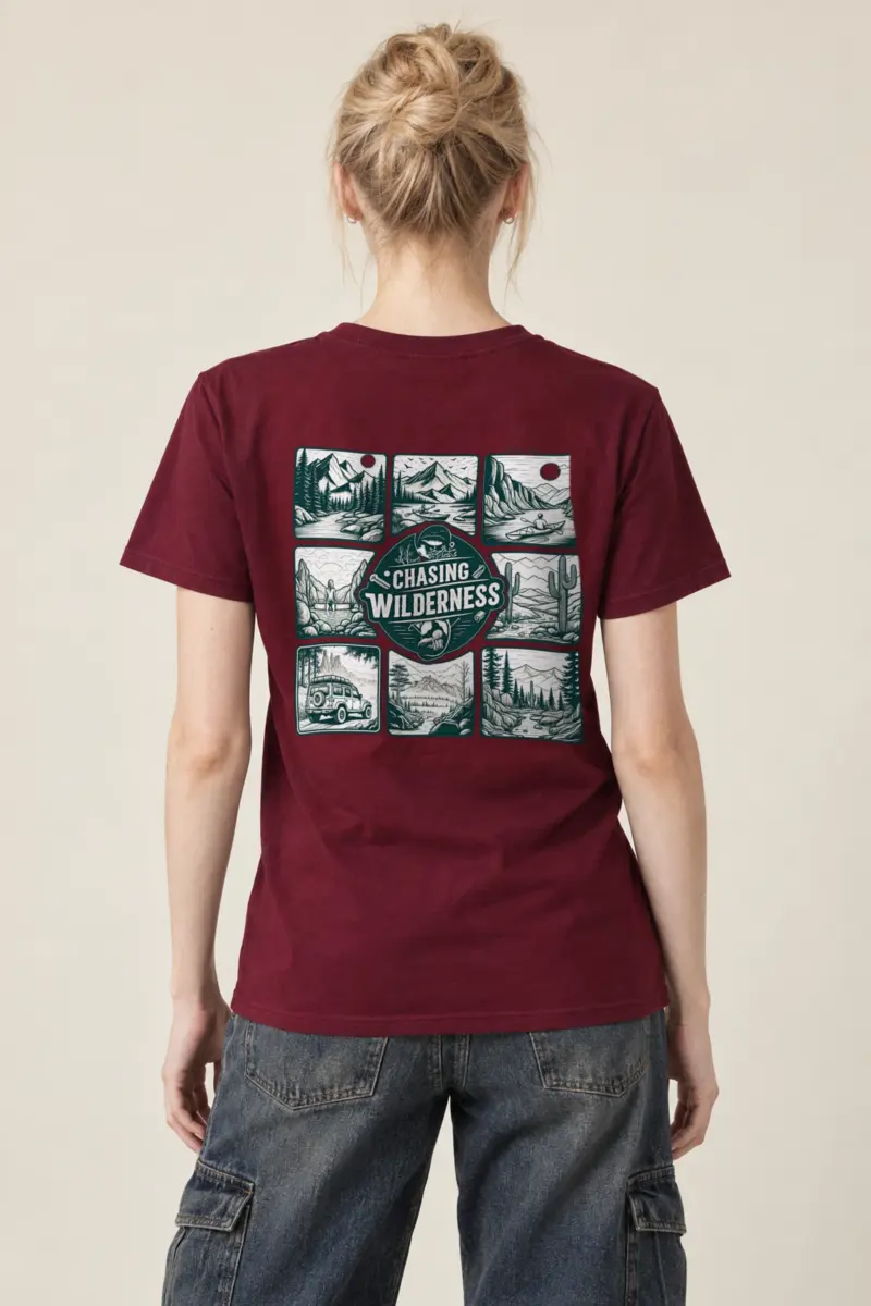 "Trailbound Heritage" Heavyweight Unisex Crewneck T-shirt