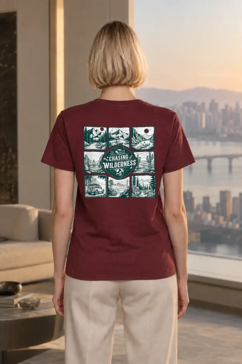"Trailbound Heritage" Heavyweight Unisex Crewneck T-shirt