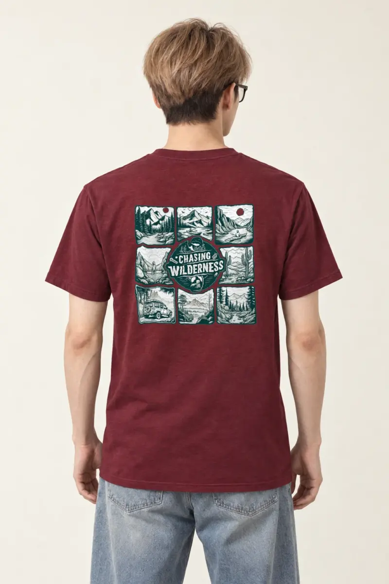 "Trailbound Heritage" Heavyweight Unisex Crewneck T-shirt