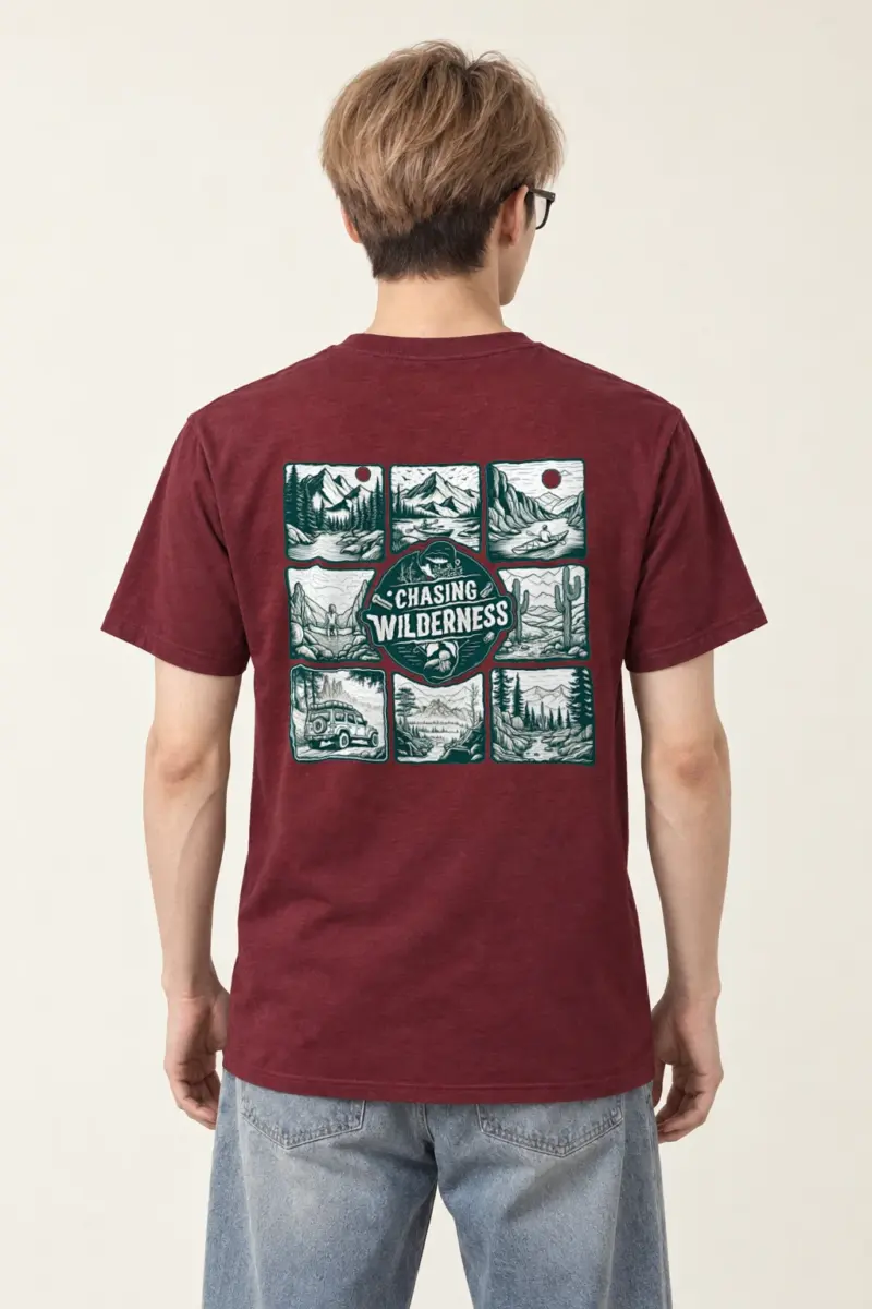 "Trailbound Heritage" Heavyweight Unisex Crewneck T-shirt