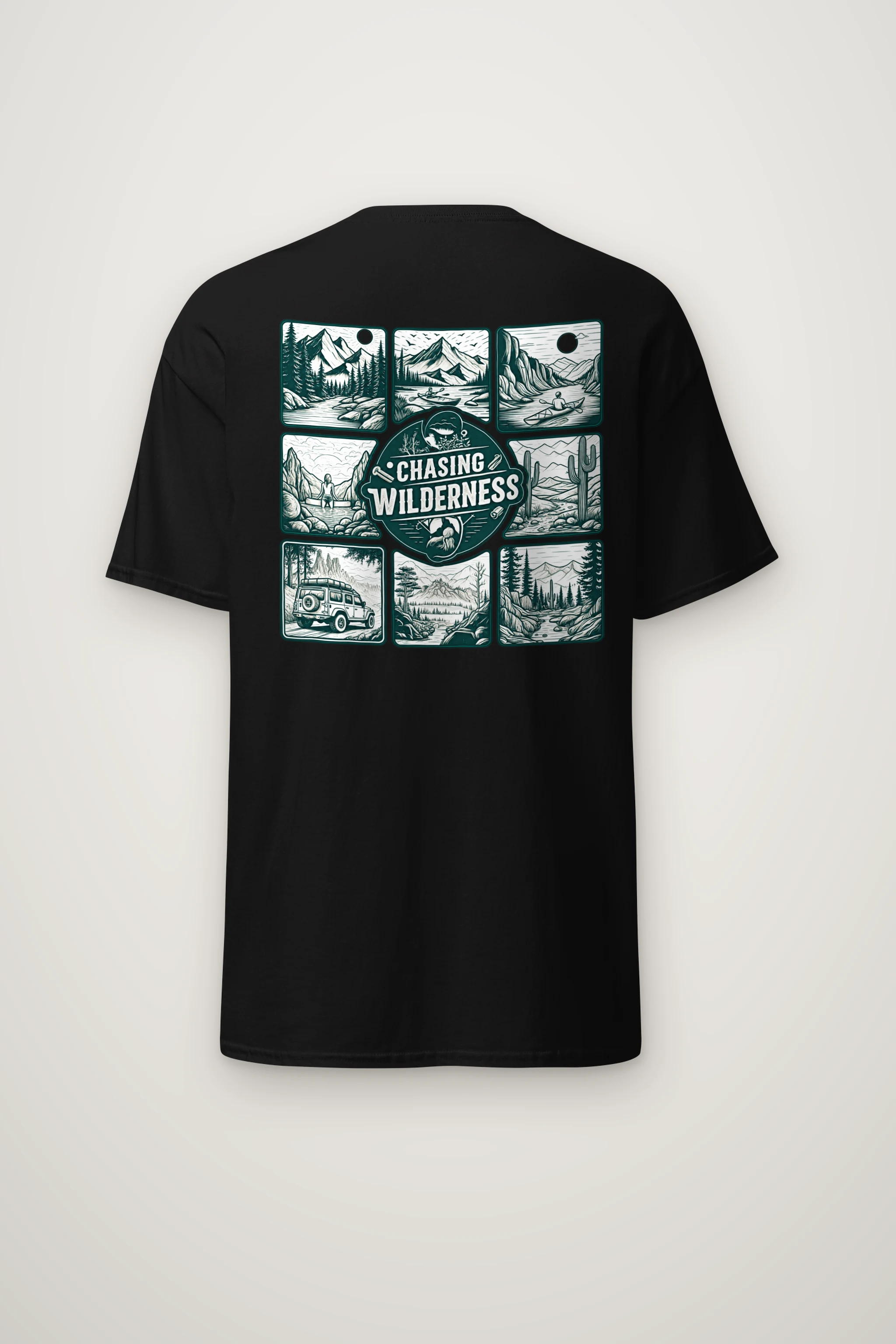 "Trailbound Heritage" Heavyweight Unisex Crewneck T-shirt