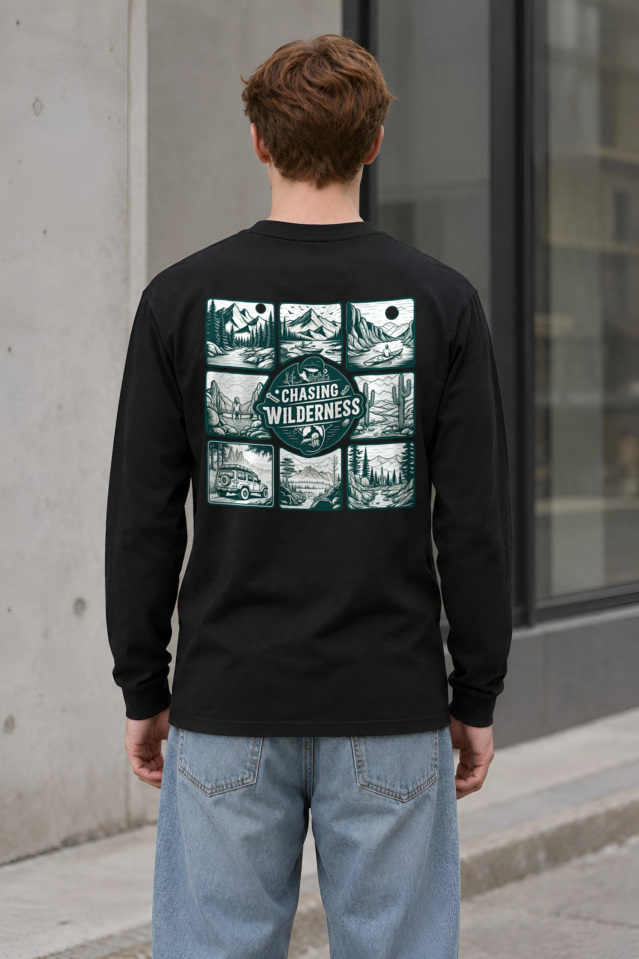 "Trailbound Heritage" Unisex Longsleeve T-shirt