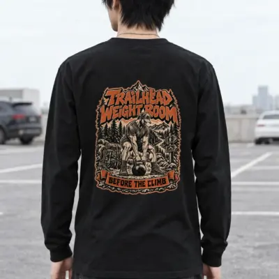 "Trailhead Weight Room" Unisex Longsleeve T-shirt