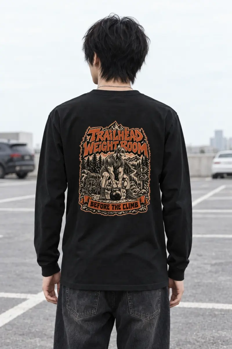 "Trailhead Weight Room" Unisex Longsleeve T-shirt