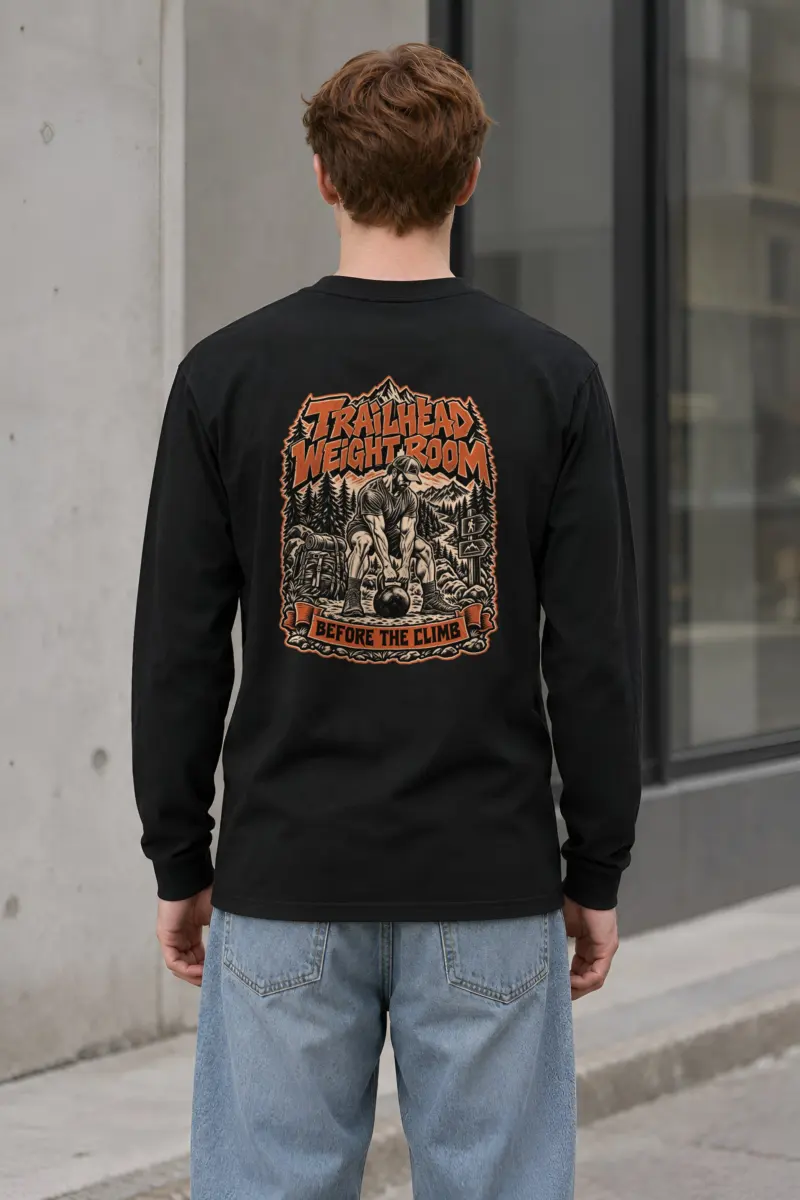 "Trailhead Weight Room" Unisex Longsleeve T-shirt
