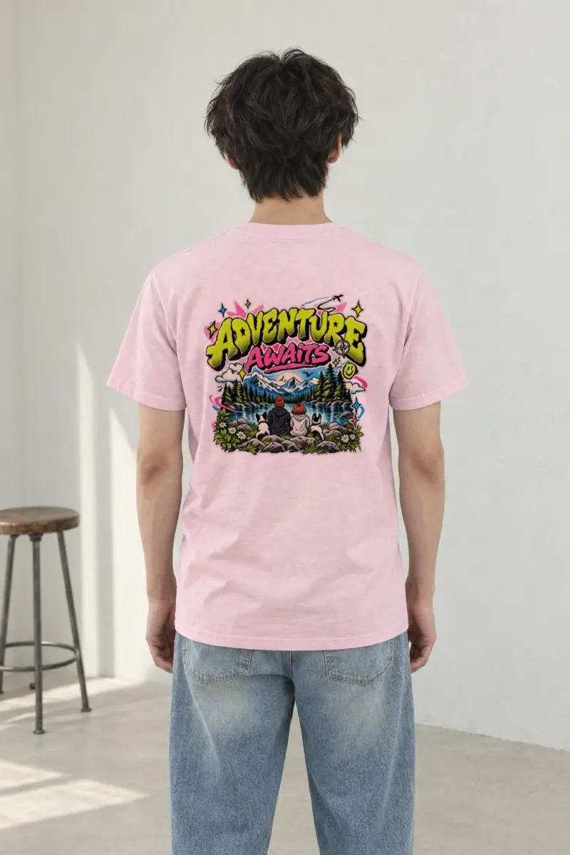 "Trailside Outlook" Heavyweight Unisex Crewneck T-shirt