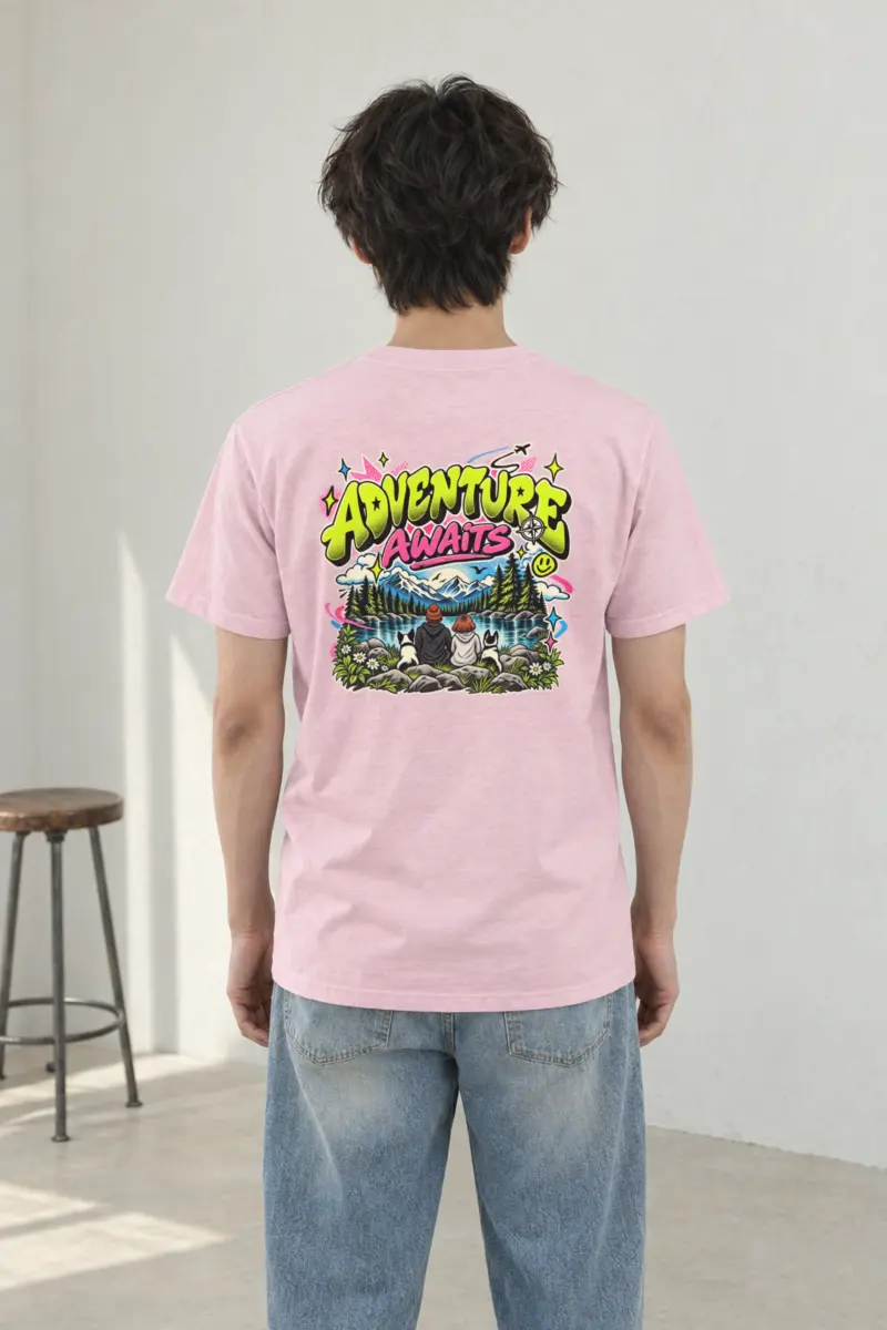 "Trailside Outlook" Heavyweight Unisex Crewneck T-shirt