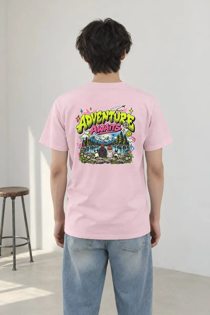 "Trailside Outlook" Heavyweight Unisex Crewneck T-shirt