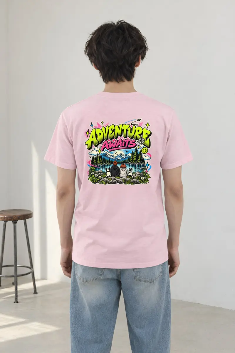 "Trailside Outlook" Heavyweight Unisex Crewneck T-shirt
