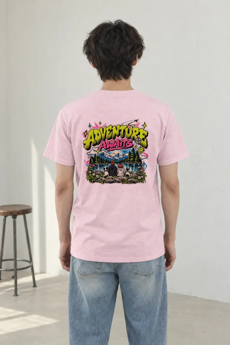"Trailside Outlook" Heavyweight Unisex Crewneck T-shirt
