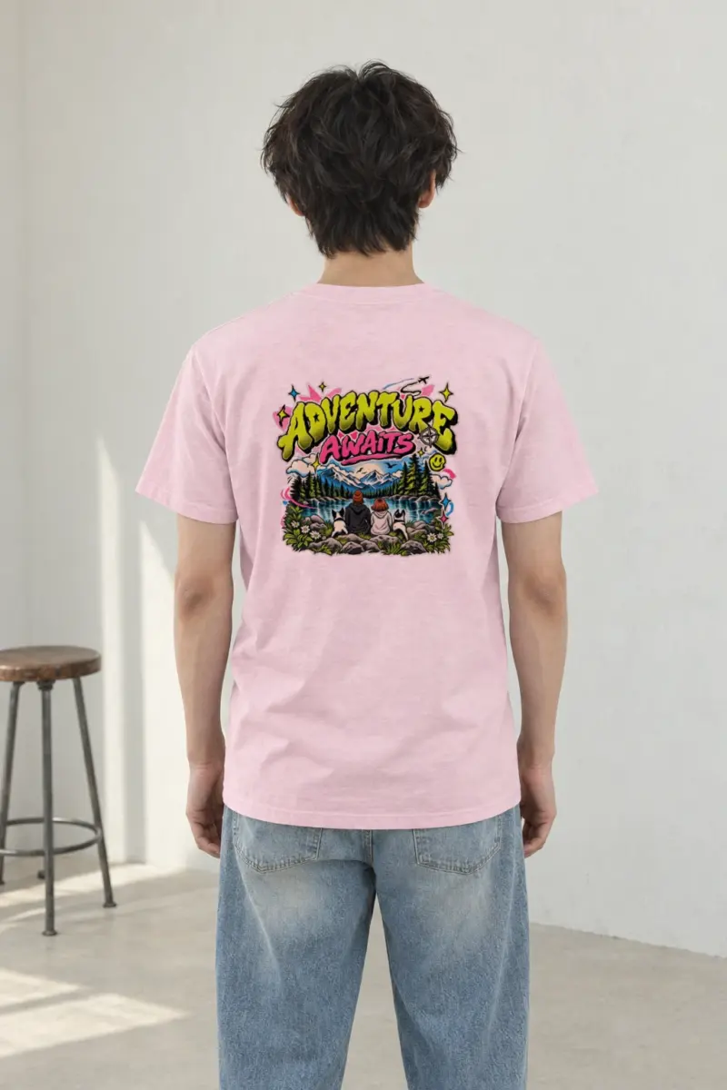 "Trailside Outlook" Heavyweight Unisex Crewneck T-shirt