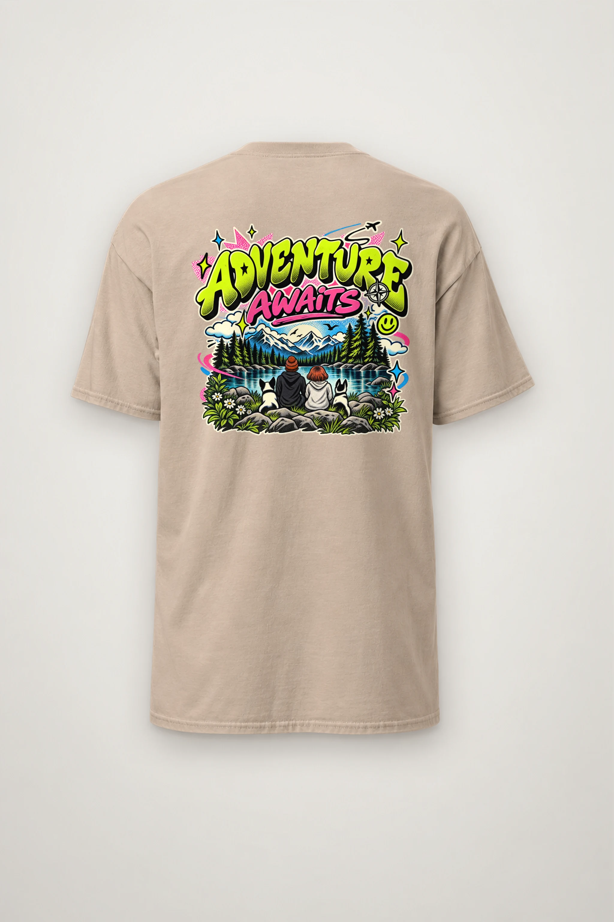 "Trailside Outlook" Heavyweight Unisex Crewneck T-shirt