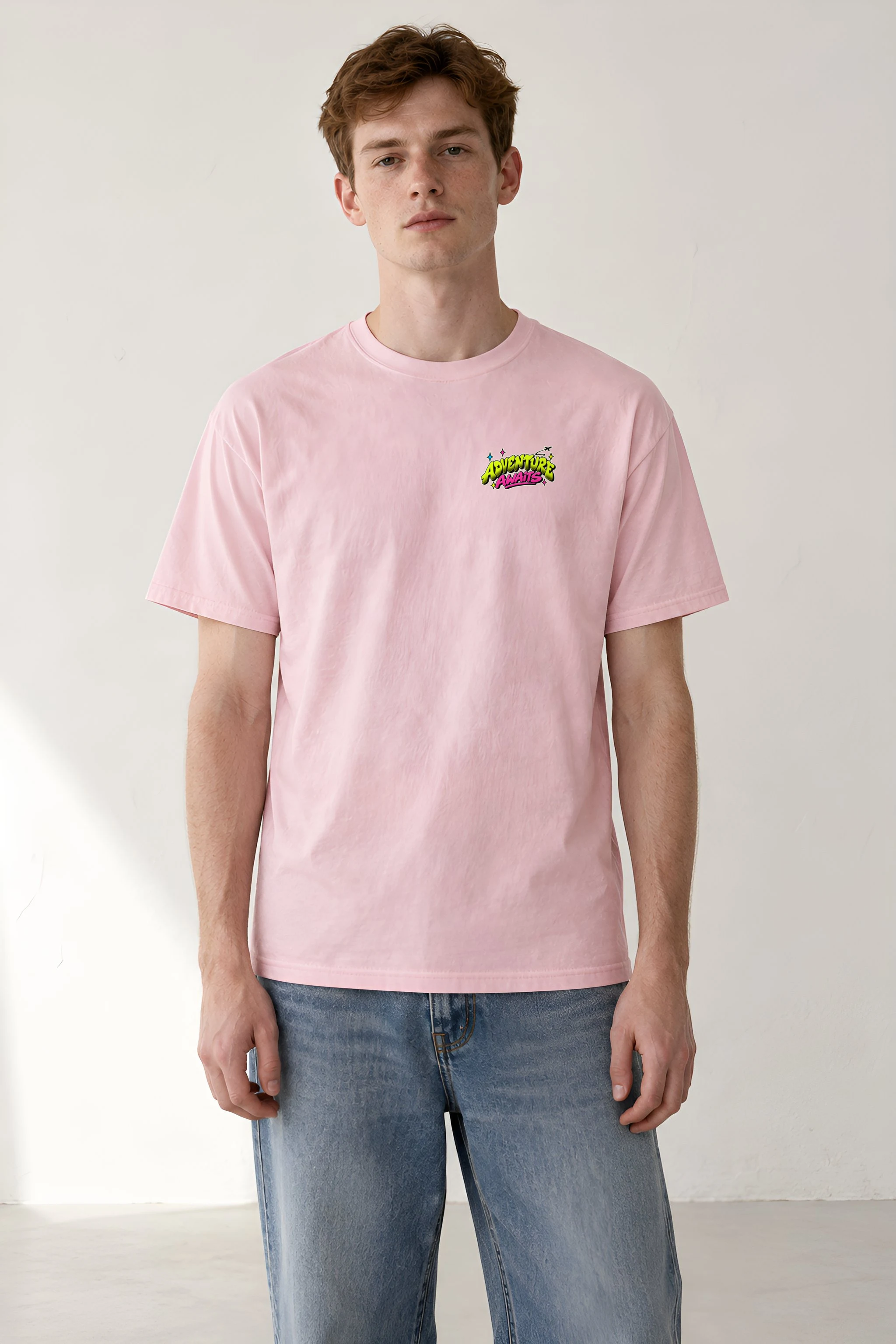 "Trailside Outlook" Heavyweight Unisex Crewneck T-shirt