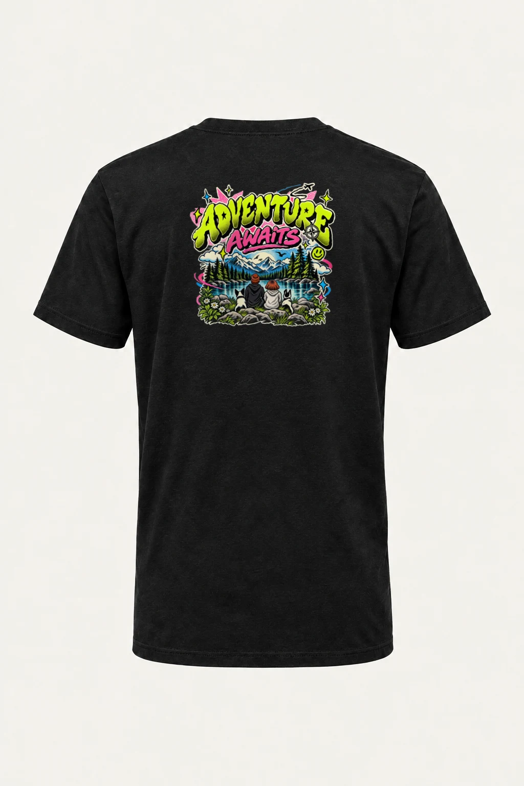 "Trailside Outlook" Heavyweight Unisex Crewneck T-shirt | Gildan 5000