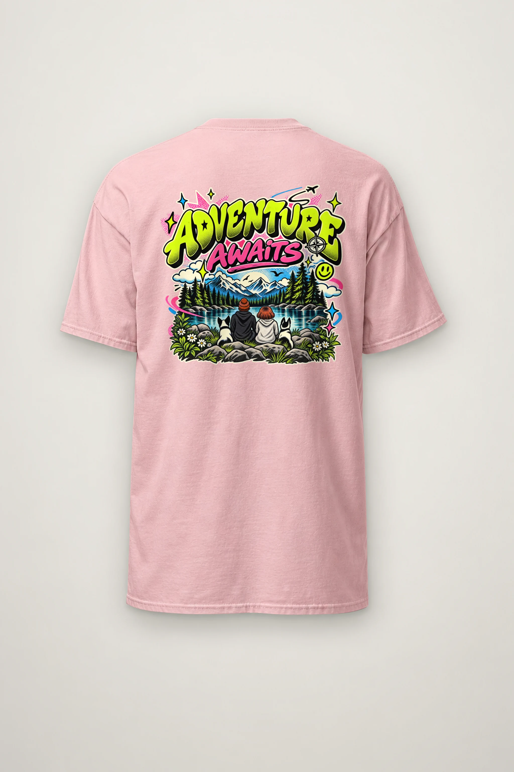 "Trailside Outlook" Heavyweight Unisex Crewneck T-shirt
