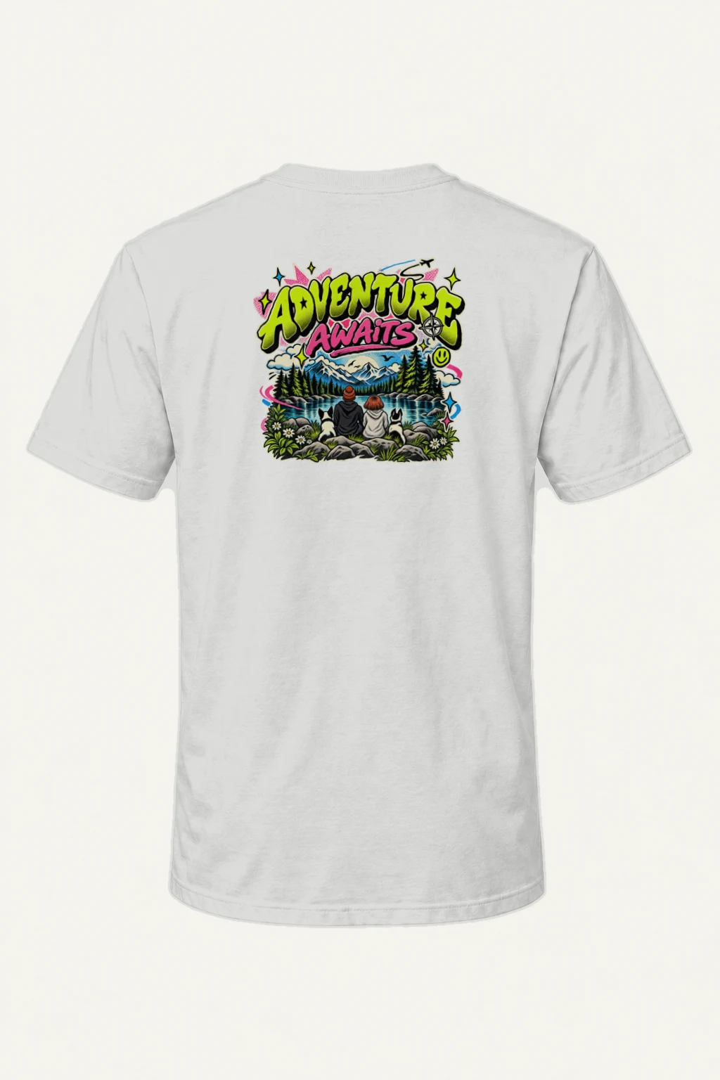 "Trailside Outlook" Heavyweight Unisex Crewneck T-shirt | Gildan 5000