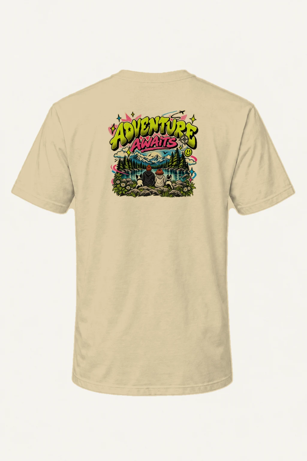 "Trailside Outlook" Heavyweight Unisex Crewneck T-shirt | Gildan 5000