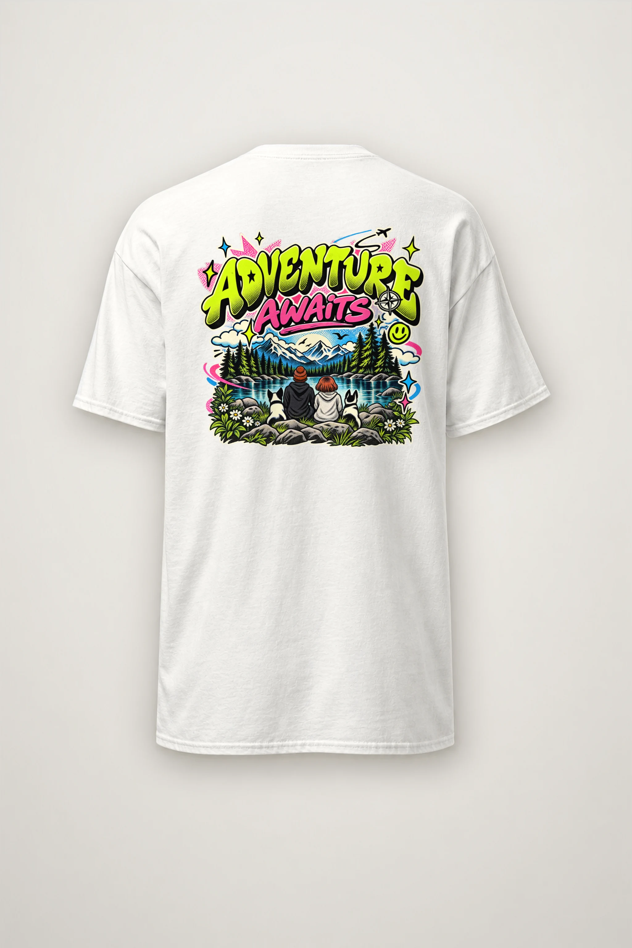 "Trailside Outlook" Heavyweight Unisex Crewneck T-shirt