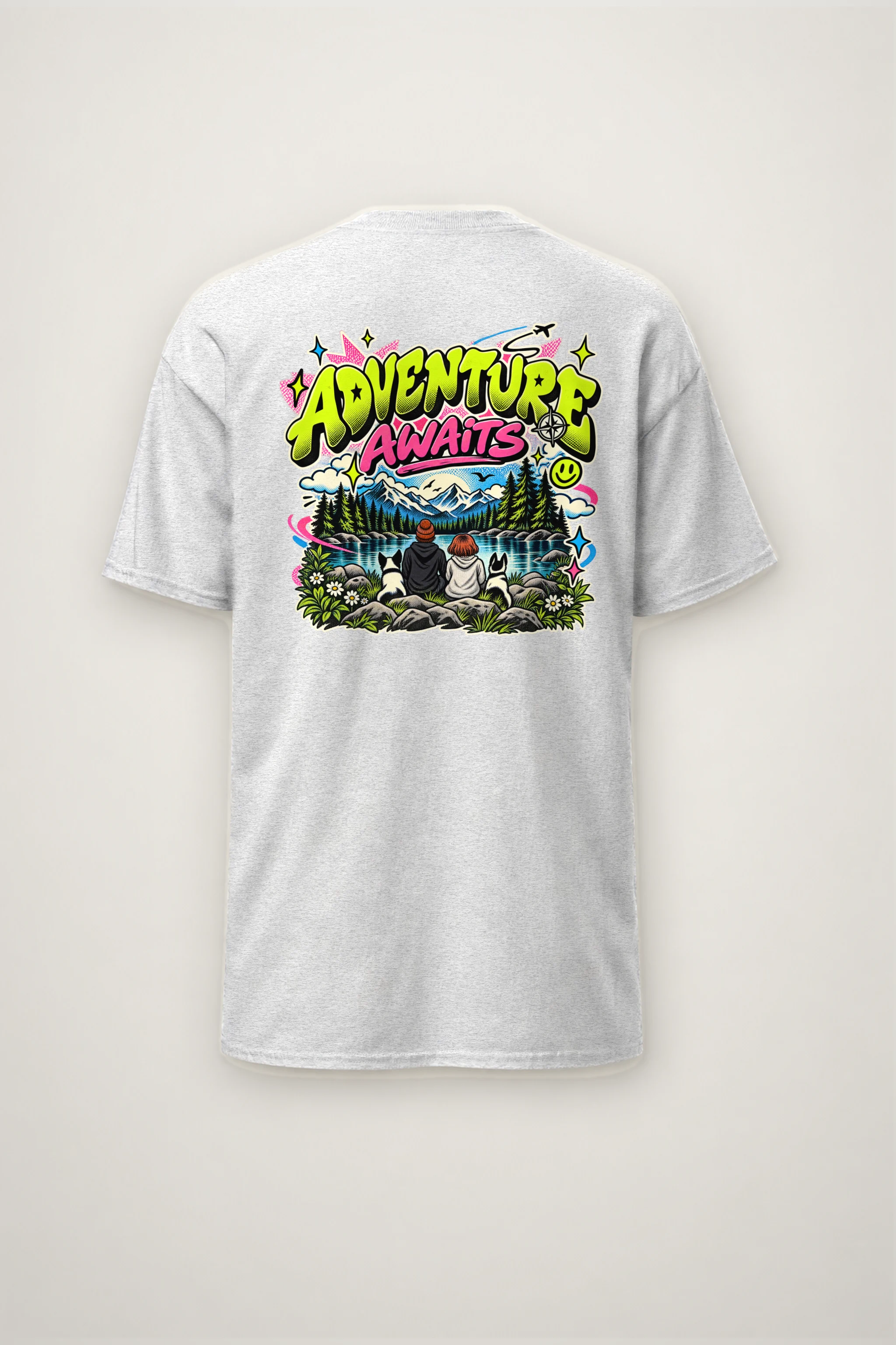 "Trailside Outlook" Heavyweight Unisex Crewneck T-shirt