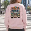 "Travel Bright" Heavy Blend Unisex Crewneck Sweatshirt | Gildan 18000