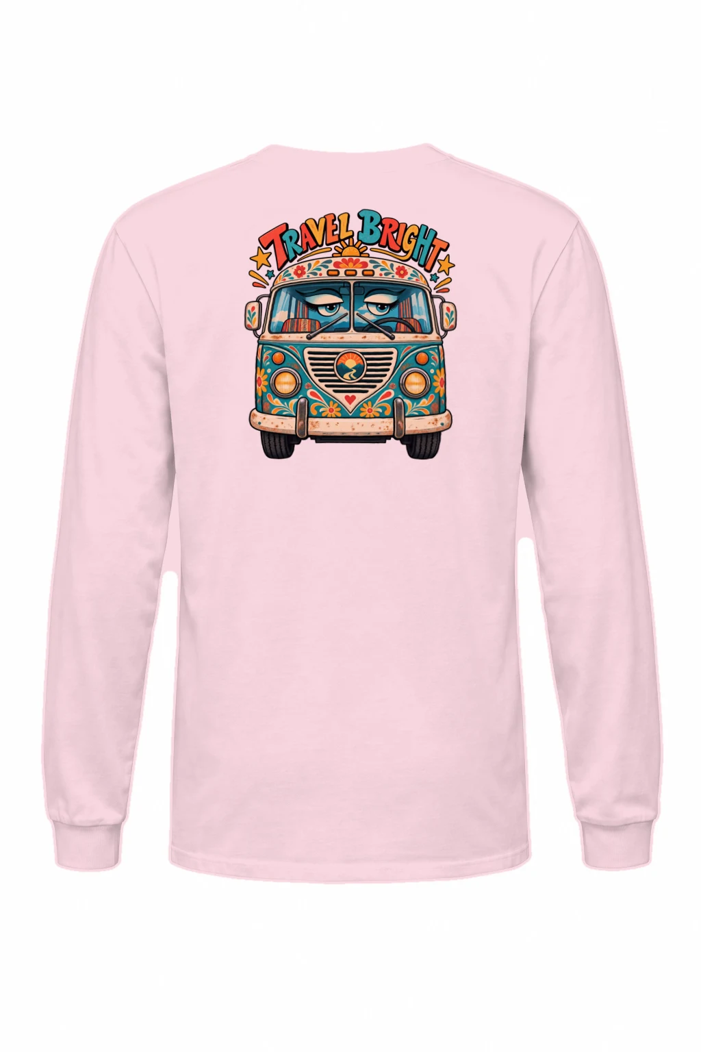"Travel Bright" Unisex Longsleeve T-shirt | Gildan 2400