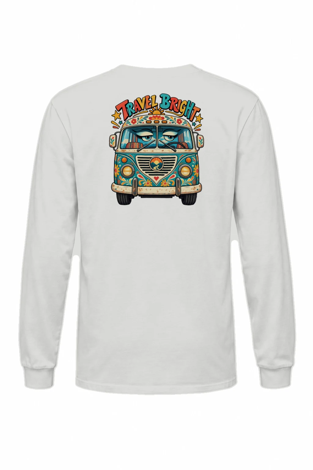"Travel Bright" Unisex Longsleeve T-shirt | Gildan 2400