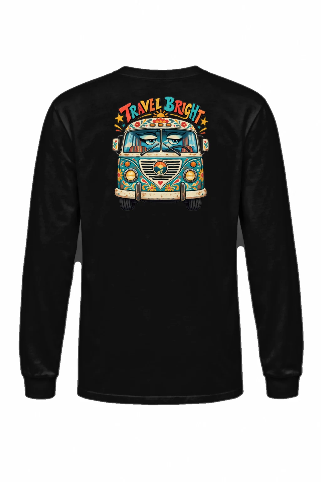 "Travel Bright" Unisex Longsleeve T-shirt | Gildan 2400
