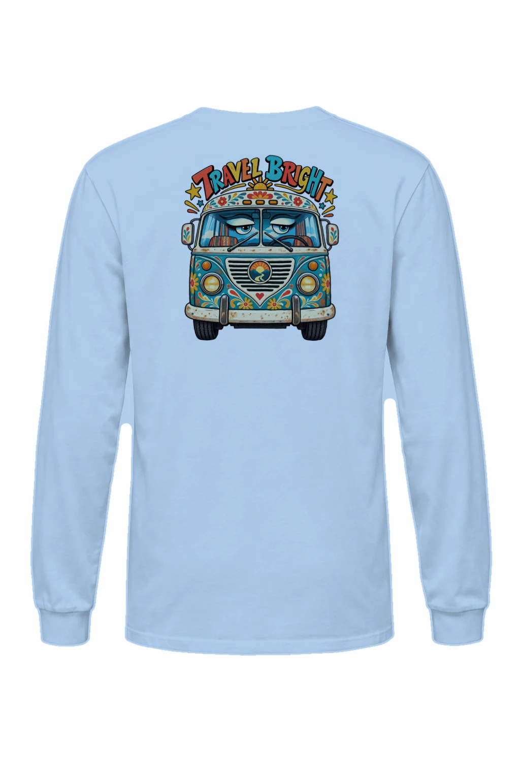 "Travel Bright" Unisex Longsleeve T-shirt | Gildan 2400
