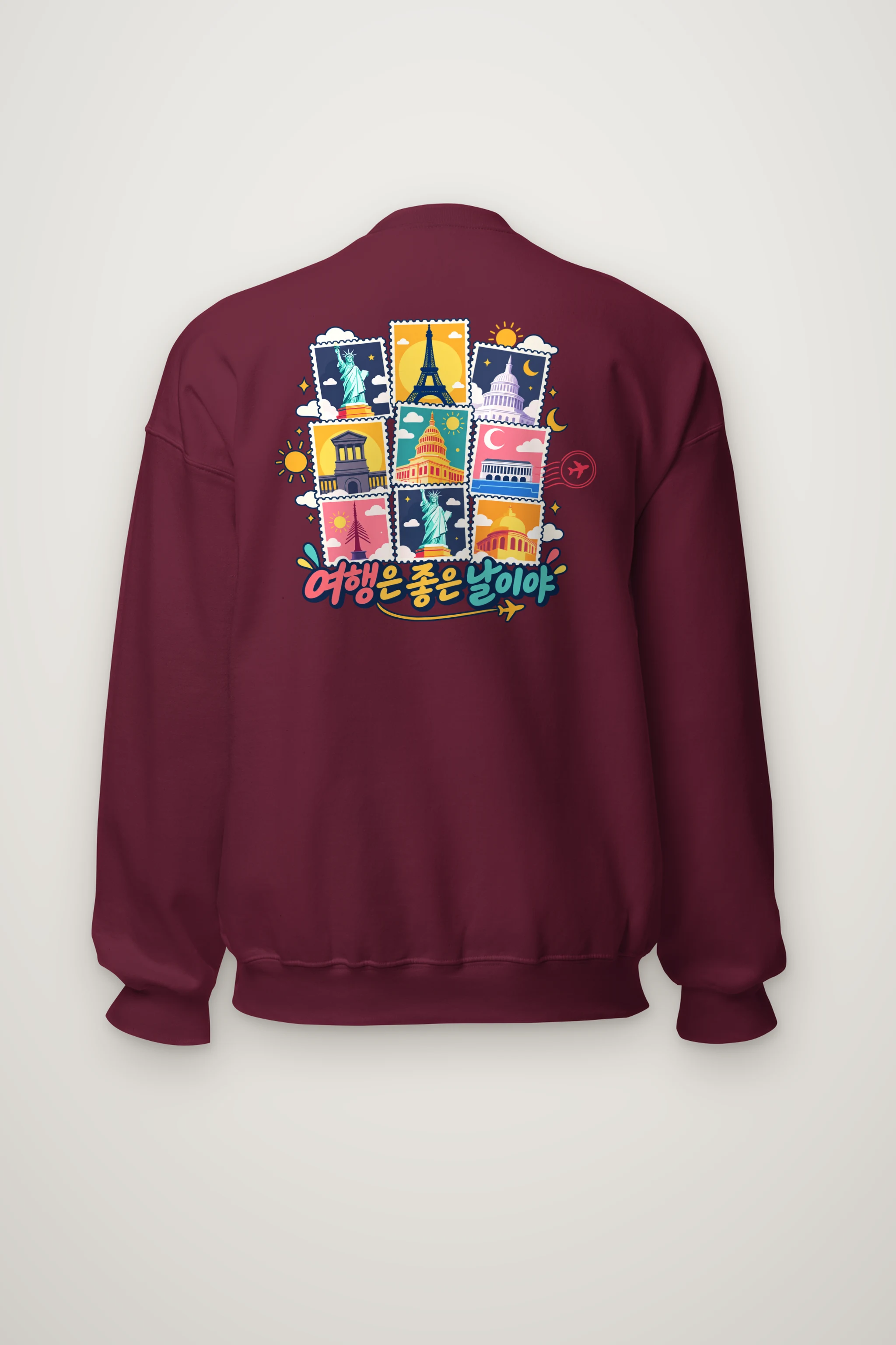 "Travel Is A Good Day" Heavy Blend Unisex Crewneck Sweatshirt